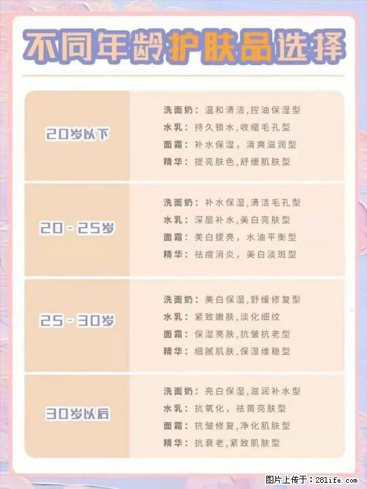 【姬存希】不同年龄，不同护肤的选择，你选对了吗？请爱惜自己！ - 生活日用品 - 居家生活 - 随州分类信息 - 随州28生活网 suizhou.28life.net